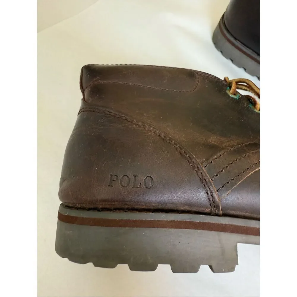 Polo Ralph Lauren Wallsend Lace Up Brown Chukka Boots - Men’s size 10D